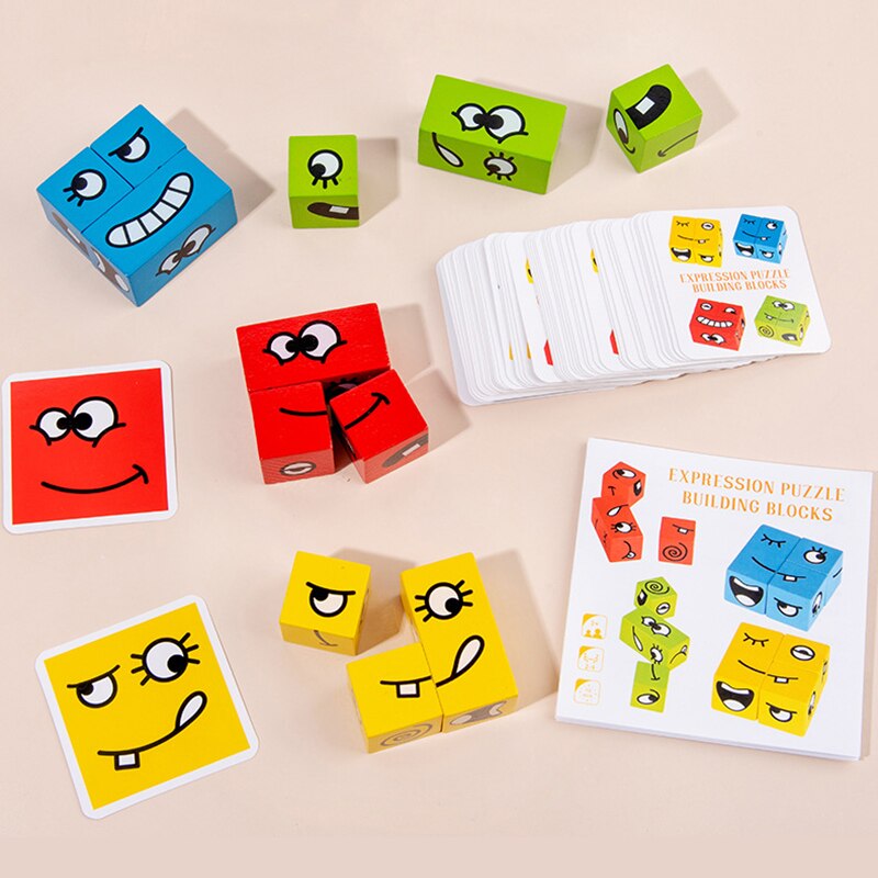 Expressões De Madeira Combinando Block Puzzles Jogos Educacionais