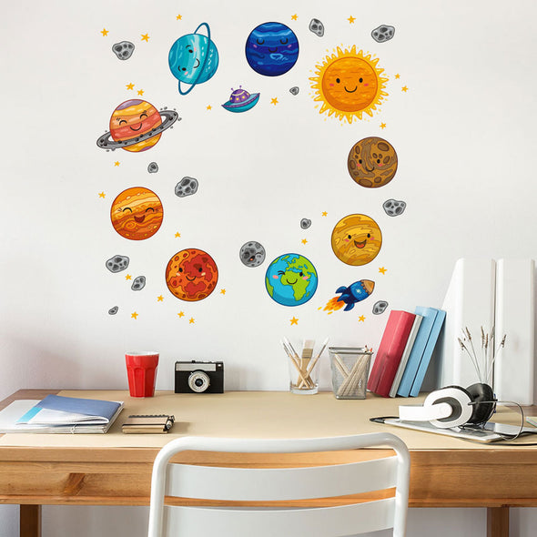 Painel Decorativo Sistema Solar Eletrons