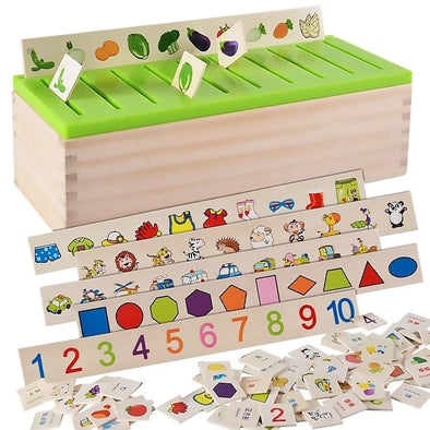 Caixa de Classificação Montessori Eletrons